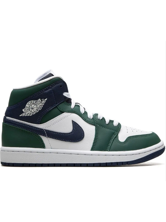Nike Shoes - Nike Classic Green Air Jordan 1 Mid Sneakers Size 6.5